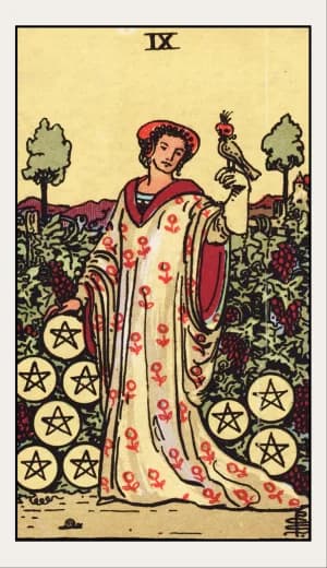 Nine of Pentacles