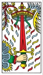 Ace of Swords Tarot de Marseille
