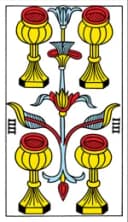 Four of Cups Tarot de Marseille