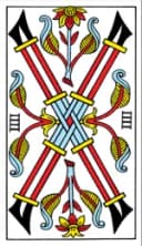 Four of Wands Tarot de Marseille