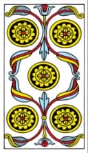 Five of Pentacles Tarot de Marseille