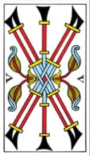 Five of Wands Tarot de Marseille