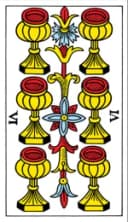 Six of Cups Tarot de Marseille