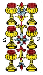 Six of Cups Tarot de Marseille