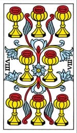 Eight of Cups Tarot de Marseille