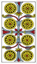 Eight of Pentacles Tarot de Marseille