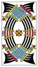 Eight of Swords Tarot de Marseille