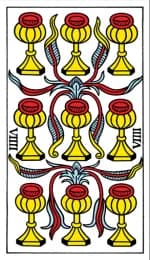 Nine of Cups Tarot de Marseille