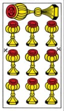Ten of Cups Tarot de Marseille