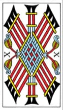 Ten of Wands Tarot de Marseille