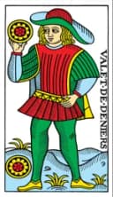 Page of Pentacles Tarot de Marseille