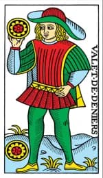 Page of Pentacles Tarot de Marseille