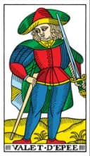 Page of Swords Tarot de Marseille