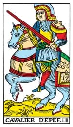 Knight of Swords Tarot de Marseille
