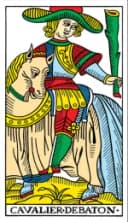 Knight of Wands Tarot de Marseille