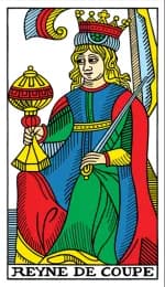 Queen of Cups Tarot de Marseille