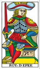 King of Swords Tarot de Marseille