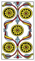 Five of Pentacles Tarot de Marseille