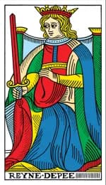 Queen of Swords Tarot de Marseille
